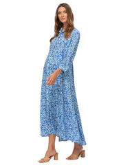 Amelie Maternty Dress - Blue Meadow - Mums and Bumps