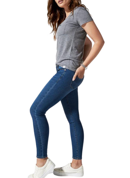 Mums & Bumps - Blanqi Postpartum Support Skinny Jeans - Medium Wash