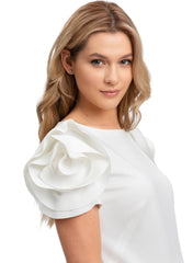 Capri Maternity Dress - Cream White - Mums and Bumps