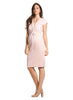 Charlotte Twist Maternity Dress - Nude - Mums and Bumps