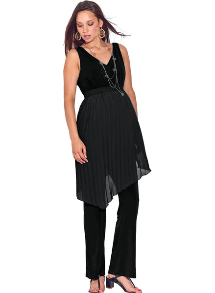 Chiffon Overlay Maternity Jumpsuit – Mums and Bumps