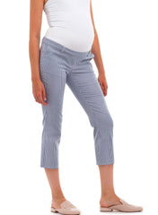 Harvey Maternity Pants - Blue Stripes - Mums and Bumps