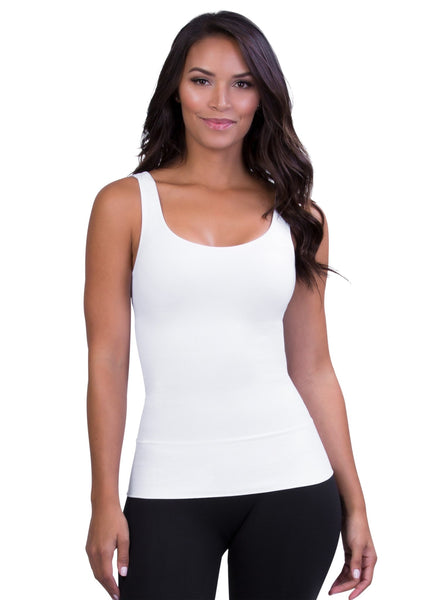 Women'S Shaping Tank Tops Seamless Ribbed Square Neck Compression