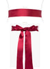 Smooth Satin Sash (Long) - Deep Raspberry - Mums and Bumps