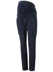 Stretch Maternity Cargo Pants - Navy - Mums and Bumps