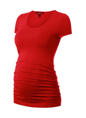 The Maternity Cap Scoop Top - Strawberry - Mums and Bumps