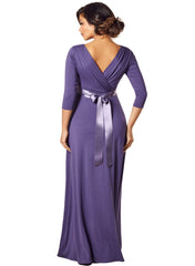 Willow Maternity Gown - Grape - Mums and Bumps