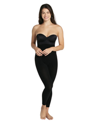Invisible Body Shaper with Leg Compression and Butt Lifter - Black