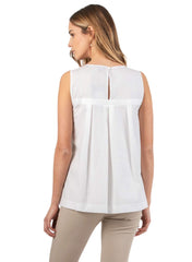 Maternity Top with Creases on the Back - Off White