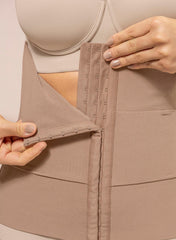 3-Belt Custom Waist Cincher with Lumbar Support - Nude - Mums and Bumps