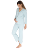 Maternity & Nursing Long Sleeve Pyjama Set  - Sage