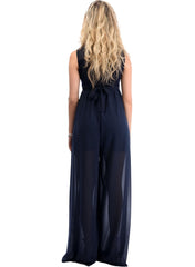 Maternity Chiffon Jumpsuit with  Sequins