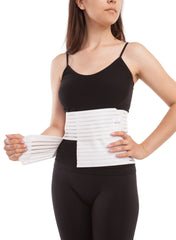 Abdominal Binder - Breathable Light Support - White - Mums and Bumps