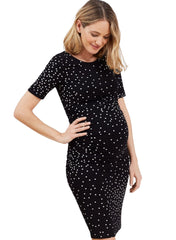 Adalie Maternity Ruched Dress - Mums and Bumps