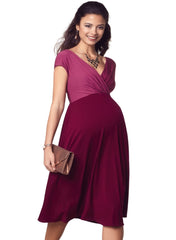 Alessandra Maternity Dress - Rosey Red - Mums and Bumps