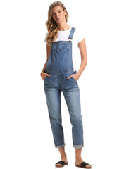 Alice Denim Maternity Overall - Light Wash - Mums and Bumps