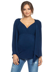 Anemone Maternity & Nursing Top - Moonlight Blue - Mums and Bumps