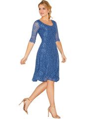 Arabella Dress - Riviera Blue - Mums and Bumps