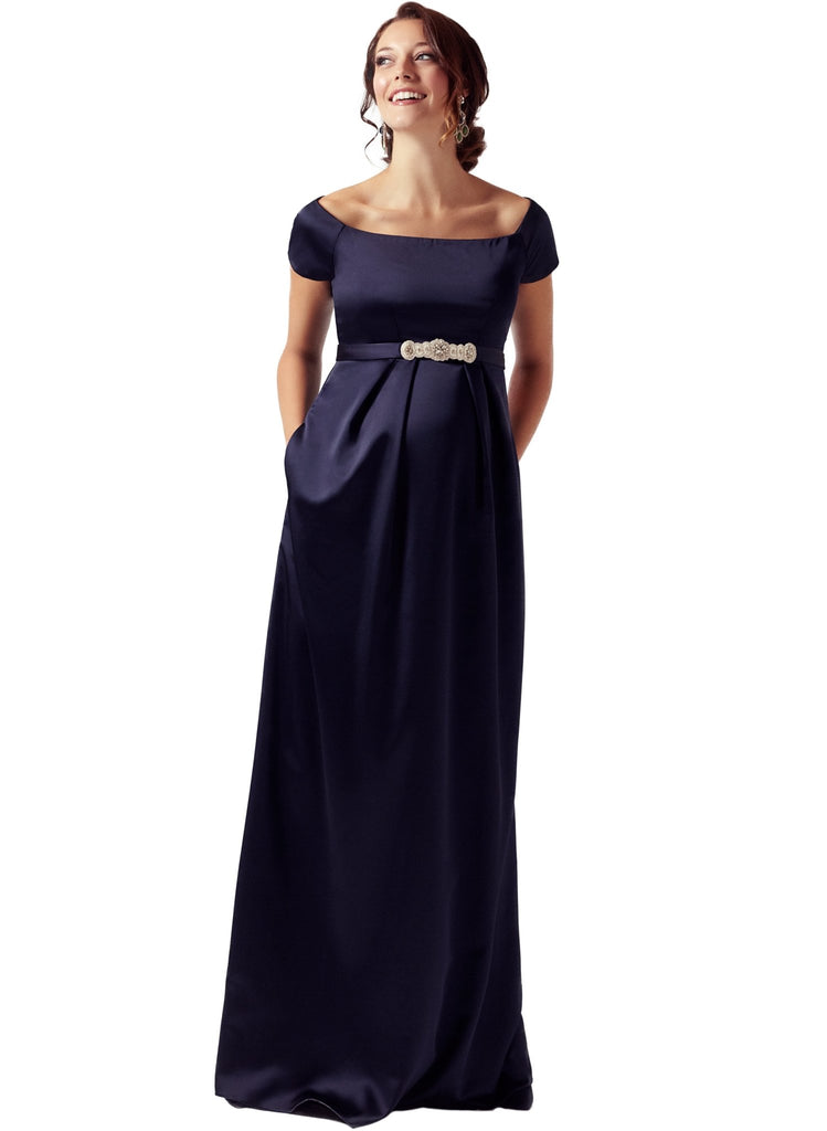 Aria Maternity Gown Midnight Blue - Maternity Wedding Dresses, Evening Wear  and Party Clothes by Tiffany Rose CA