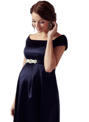 Aria Maternity Gown - Midnight Blue - Mums and Bumps