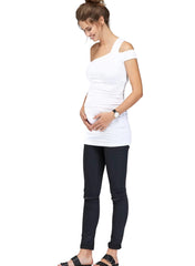 Avana Maternity Top - White - Mums and Bumps