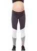 Balance Mid Waist Maternity Legging - Grey/White/Silver - Mums and Bumps