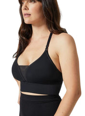 BLANQI Adjustable Racerback Nursing & Sports Bra - Black - Mums and Bumps