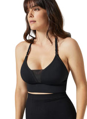 BLANQI Adjustable Racerback Nursing & Sports Bra - Black - Mums and Bumps