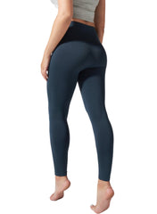 BLANQI Hipster Postpartum Support Leggings - Storm Blue - Mums and Bumps