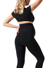 BLANQI Maternity Belly Support Leggings - Black - Mums and Bumps