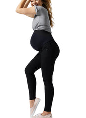 BLANQI Maternity Belly Support Skinny Jeans - Black Clean - Mums and Bumps