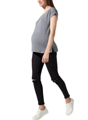 BLANQI Maternity Belly Support Skinny Jeans - Black Wash - Mums and Bumps