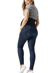 BLANQI Maternity Belly Support Skinny Jeans - Smoke Wash - Mums and Bumps