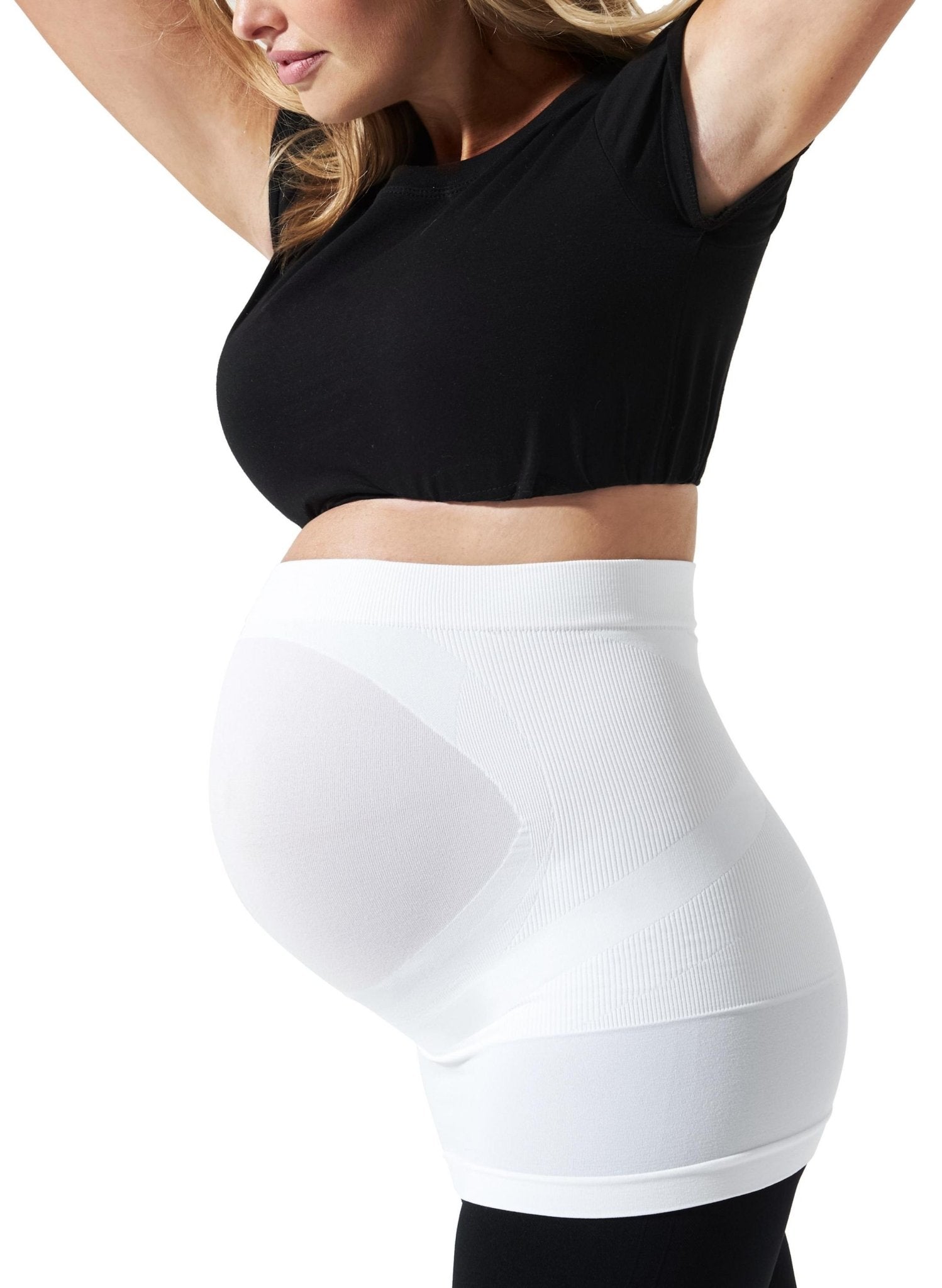BLANQI Maternity Built-in Support Bellyband - White - Mums and Bumps
