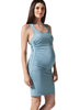 BLANQI Maternity Racerback Tank Dress - Sky Blue - Mums and Bumps