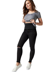 BLANQI Postpartum Support Skinny Jeans - Black Wash - Mums and Bumps
