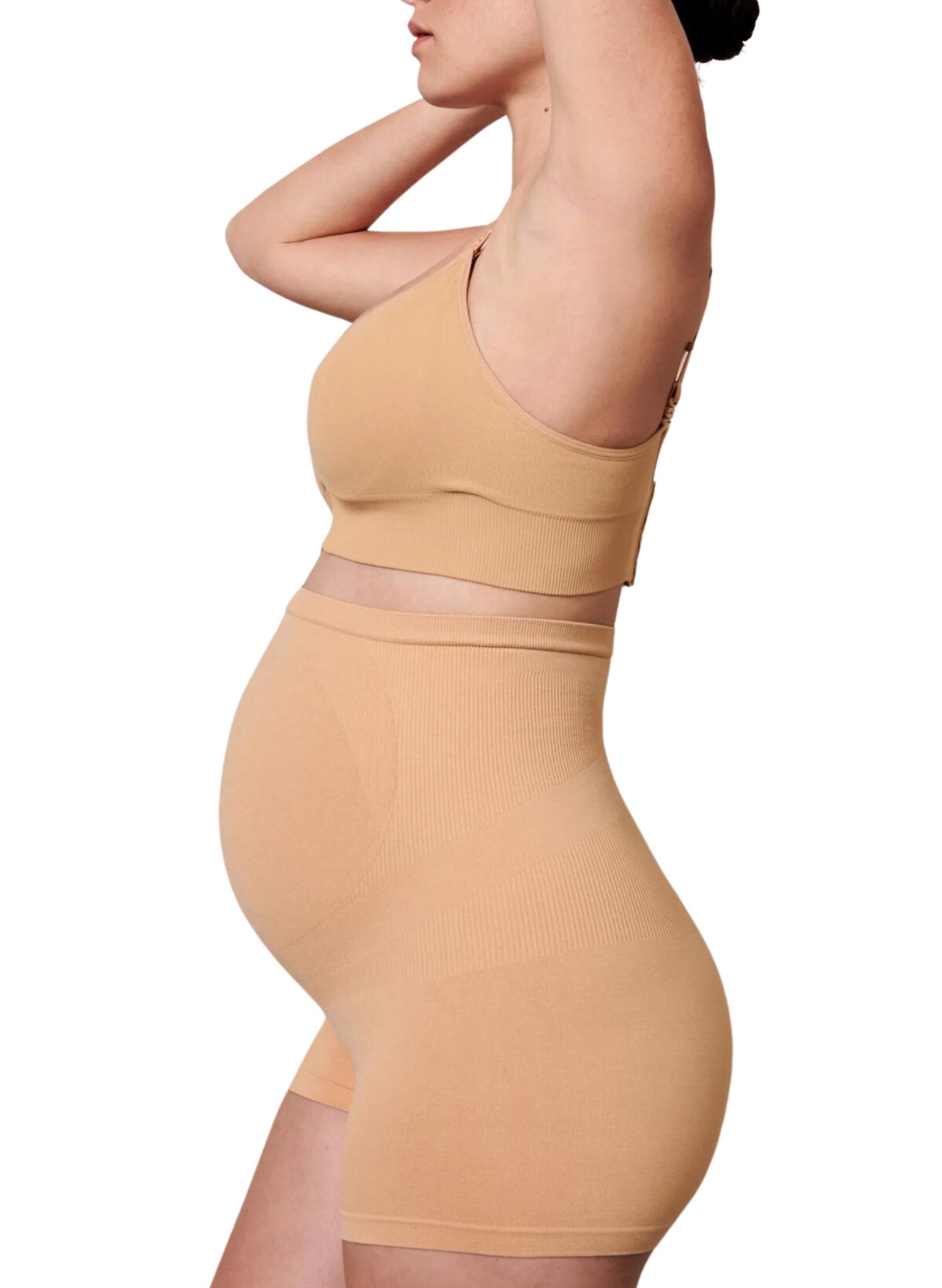 BLANQI Seamless Maternity Over Belly Support Boyshorts - Nude - Mums and Bumps