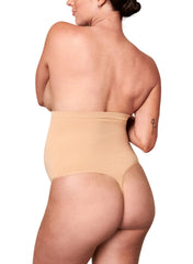 BLANQI Seamless Maternity Over Belly Support Thong - Nude - Mums and Bumps