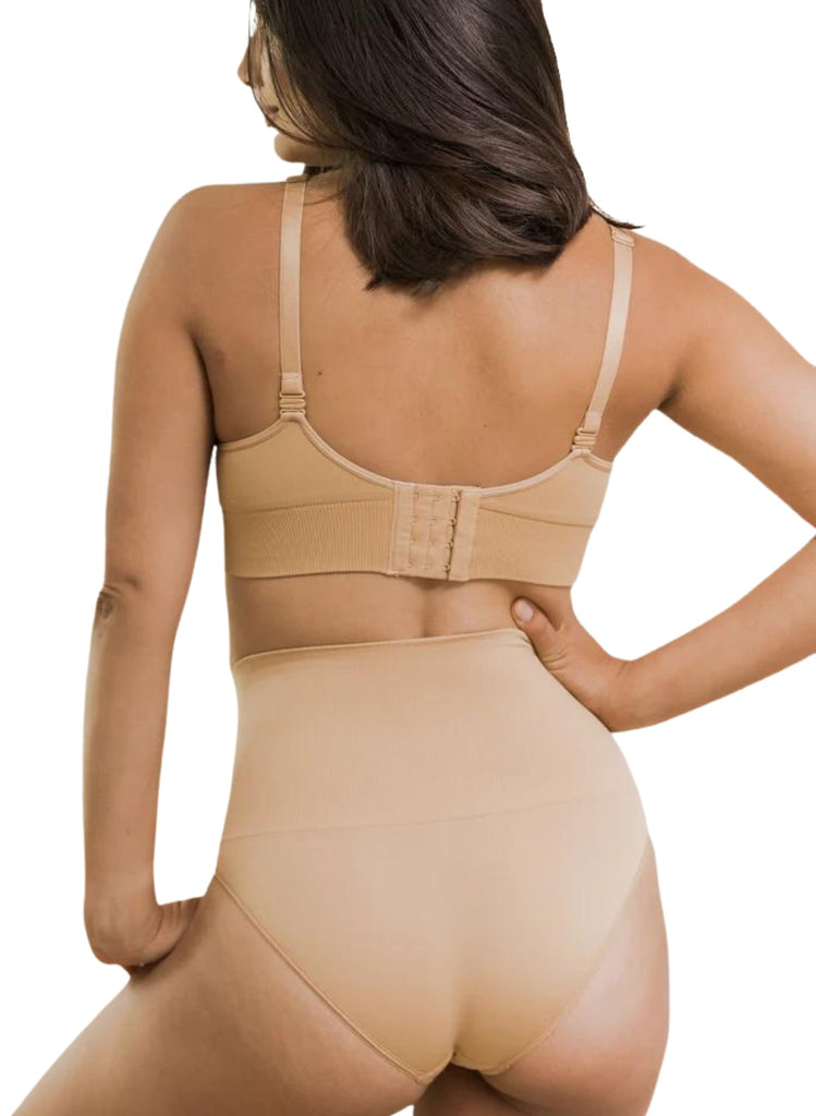 BLANQI Seamless Postpartum Hipster Compression Panties - Nude