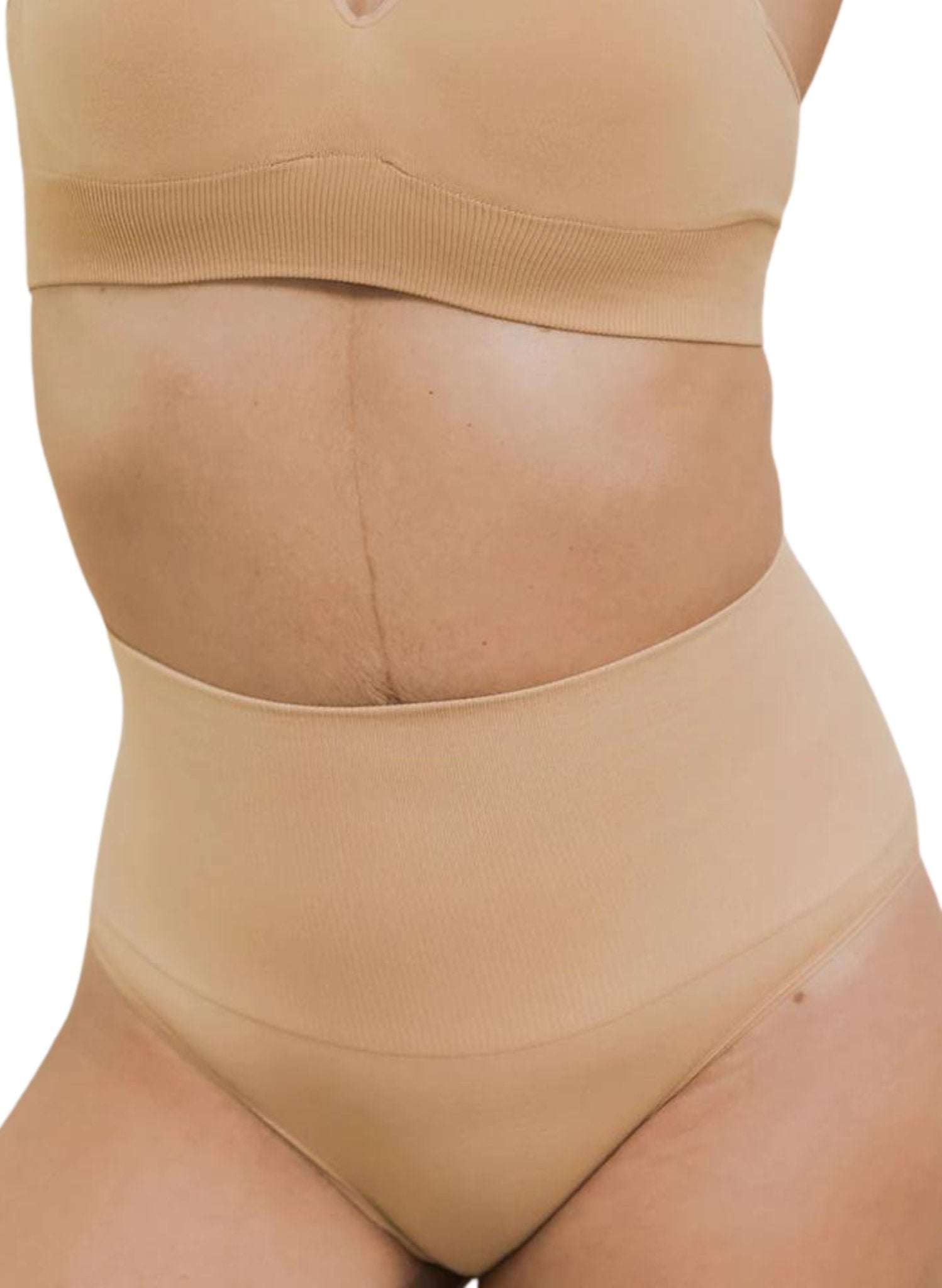 BLANQI Seamless Postpartum Hipster Compression Panties - Nude - Mums and Bumps