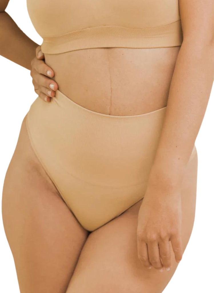 BLANQI Seamless Postpartum Hipster Compression Thong - Nude – Mums and Bumps