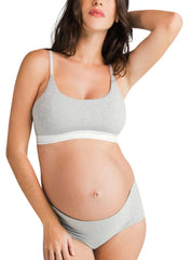 BLANQI Soft Essentials Adjustable Bralette - Heather Grey - Mums and Bumps