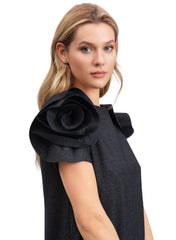 Capri Maternity Dress - Black - Mums and Bumps