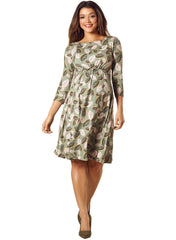 Cathy Maternity Dress - Forest Feather - Mums and Bumps