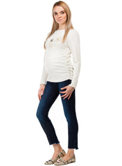 Chamonix Maternity Top - Cream White - Mums and Bumps