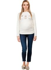 Chamonix Maternity Top - Cream White - Mums and Bumps