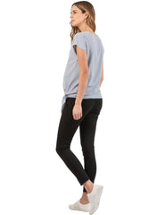Chino Maternity Trousers in Lightweight Cotton - Black - Mums and Bumps