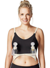 Clip and Pump Hands-Free Nursing Bra Accessory - Black - Mums and Bumps