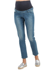 Cropped Mom Fit Maternity Jeans - Mums and Bumps