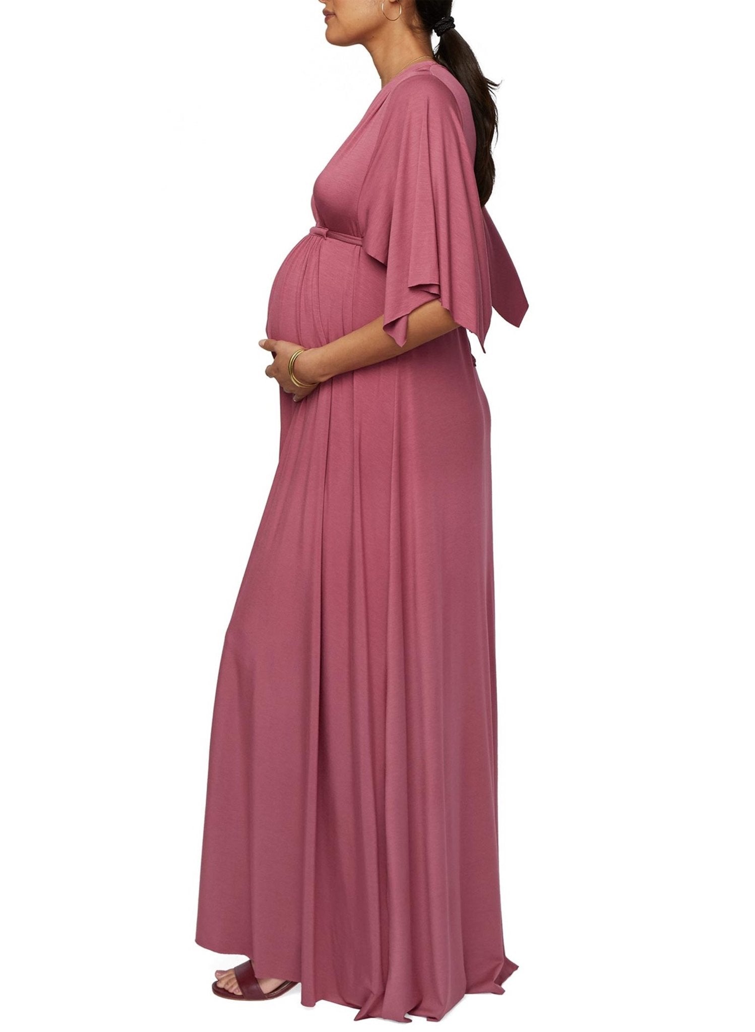 Dahlia Long Maternity Caftan Dress - Mums and Bumps
